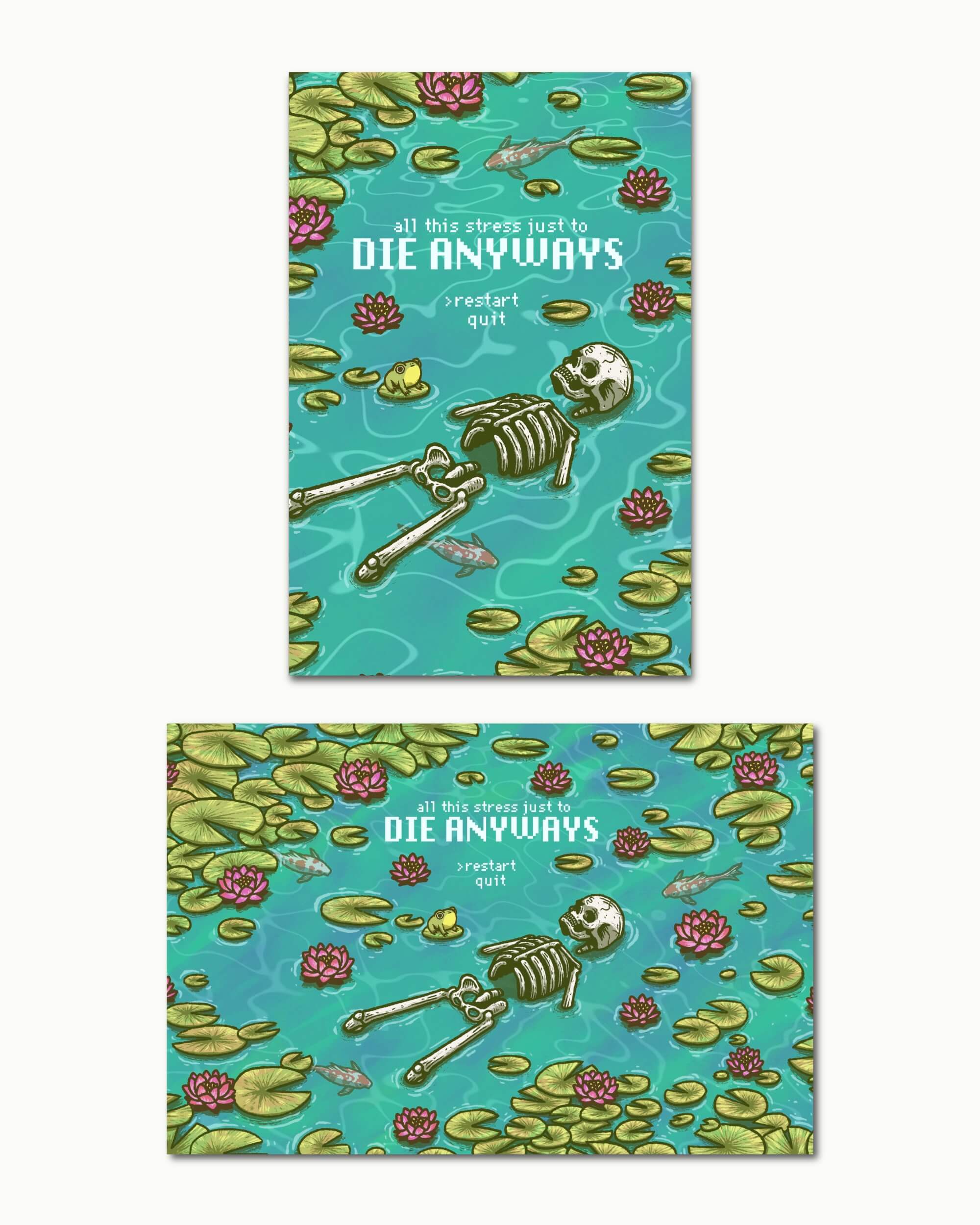 All This Stress... Art Print