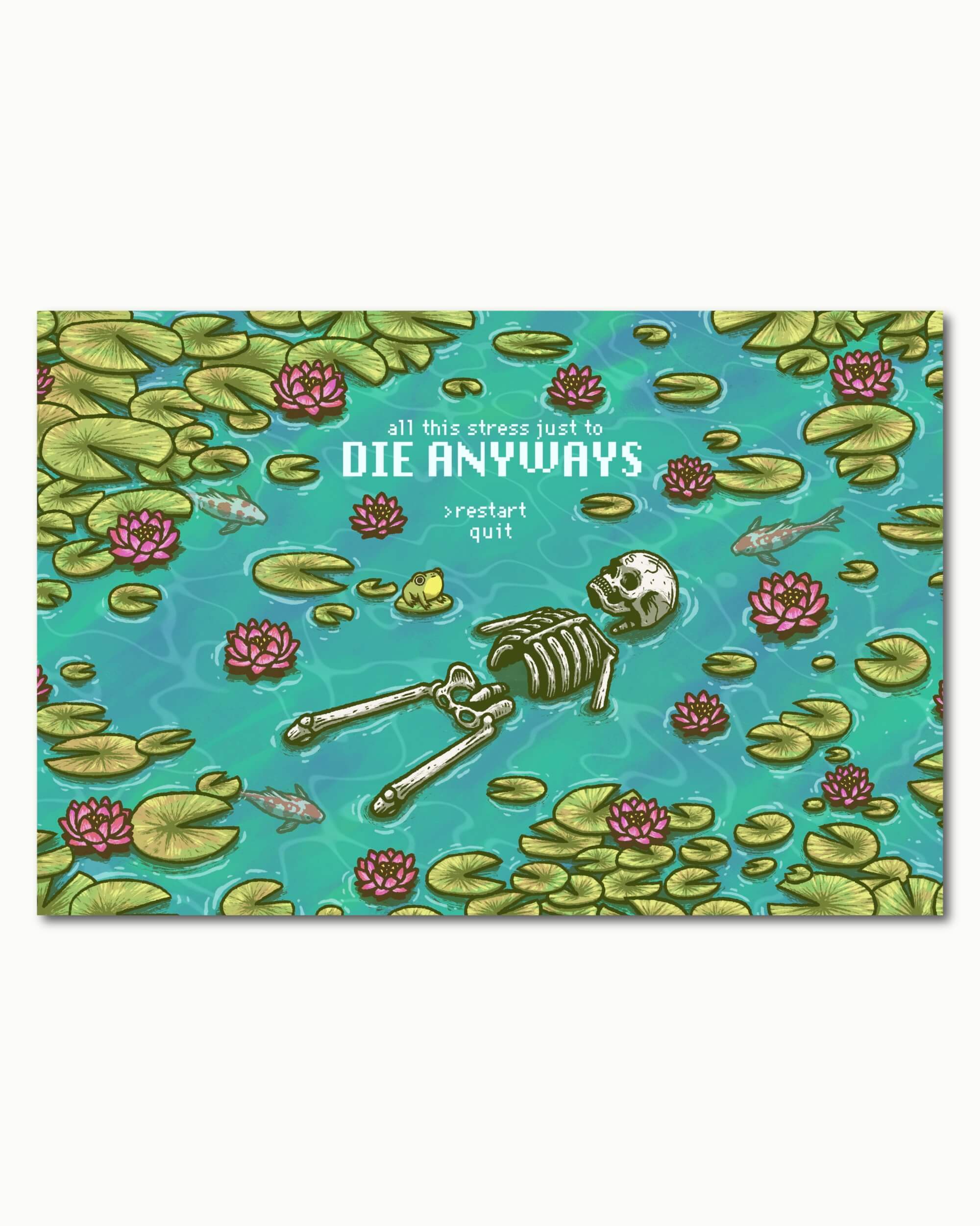 All This Stress... Art Print