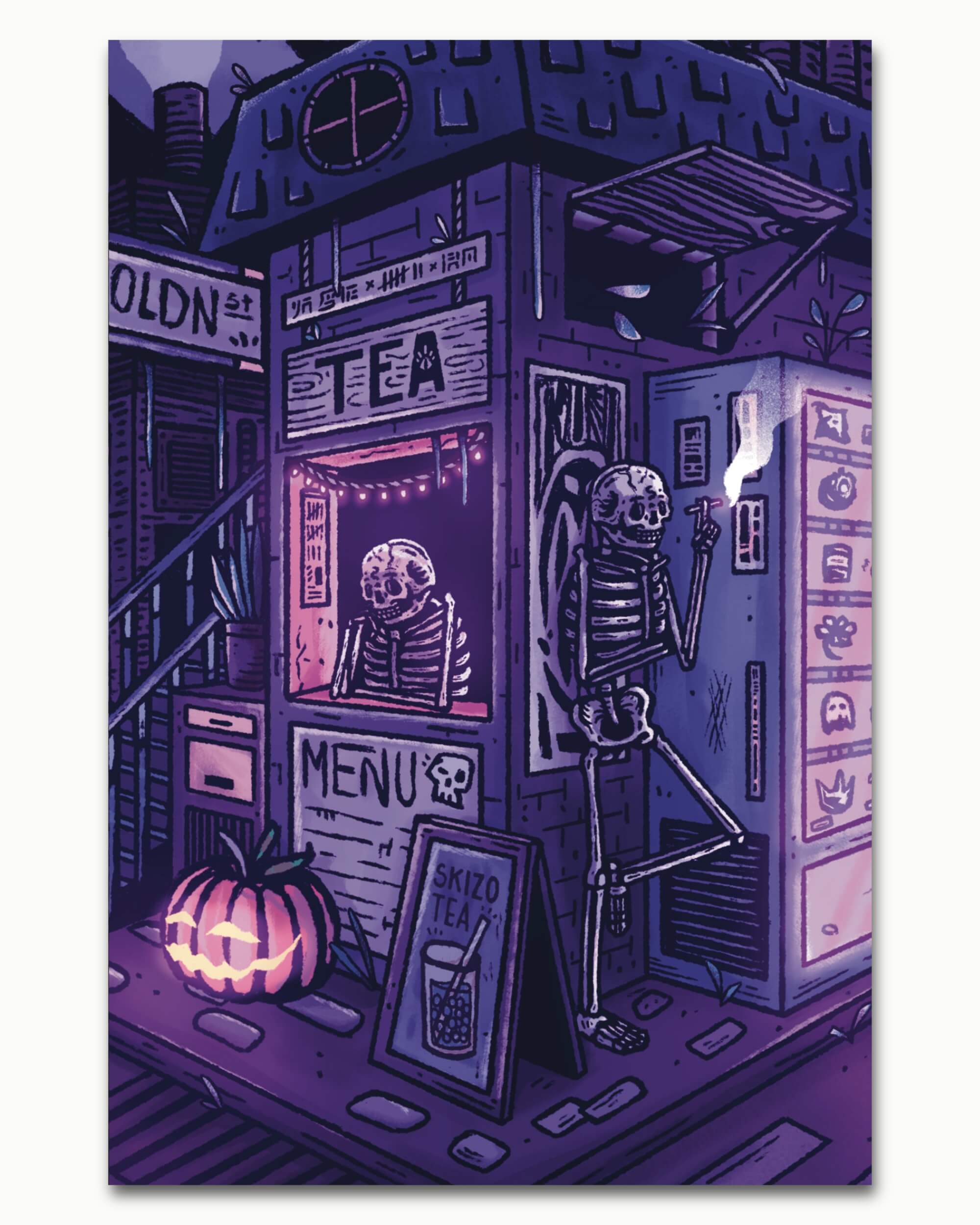 Tea Shop Art Print
