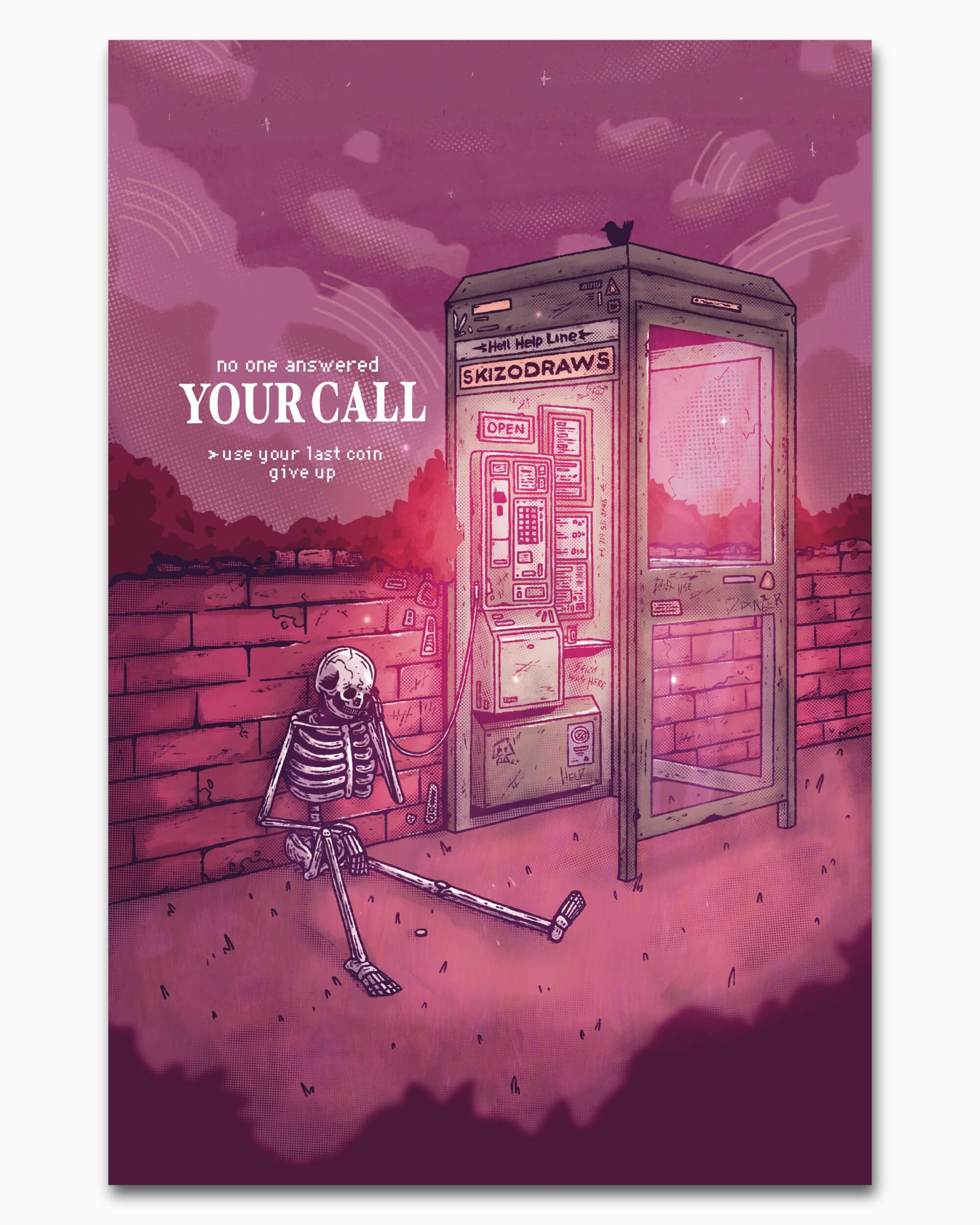 Payphone Art Print