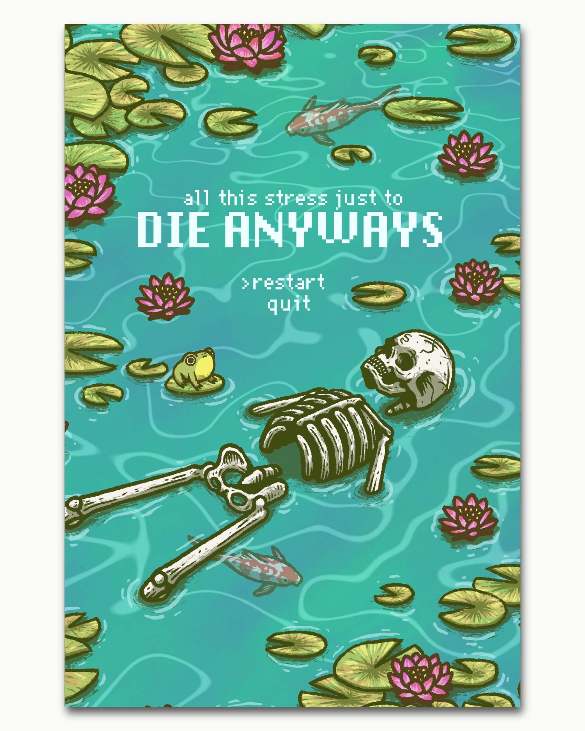 All This Stress... Art Print