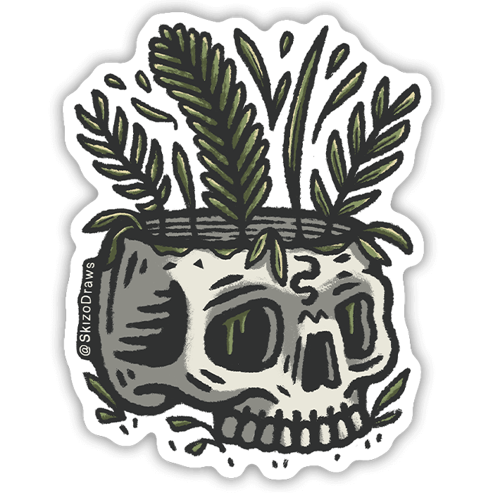 Overgrown | Vinyl Sticker
