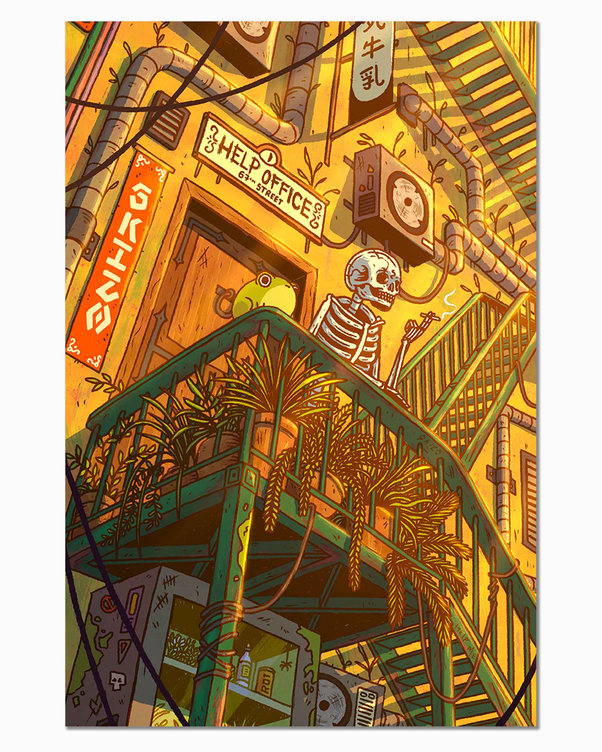 Help Center Art Print