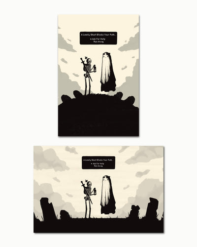 Lonely Ghost Art Print