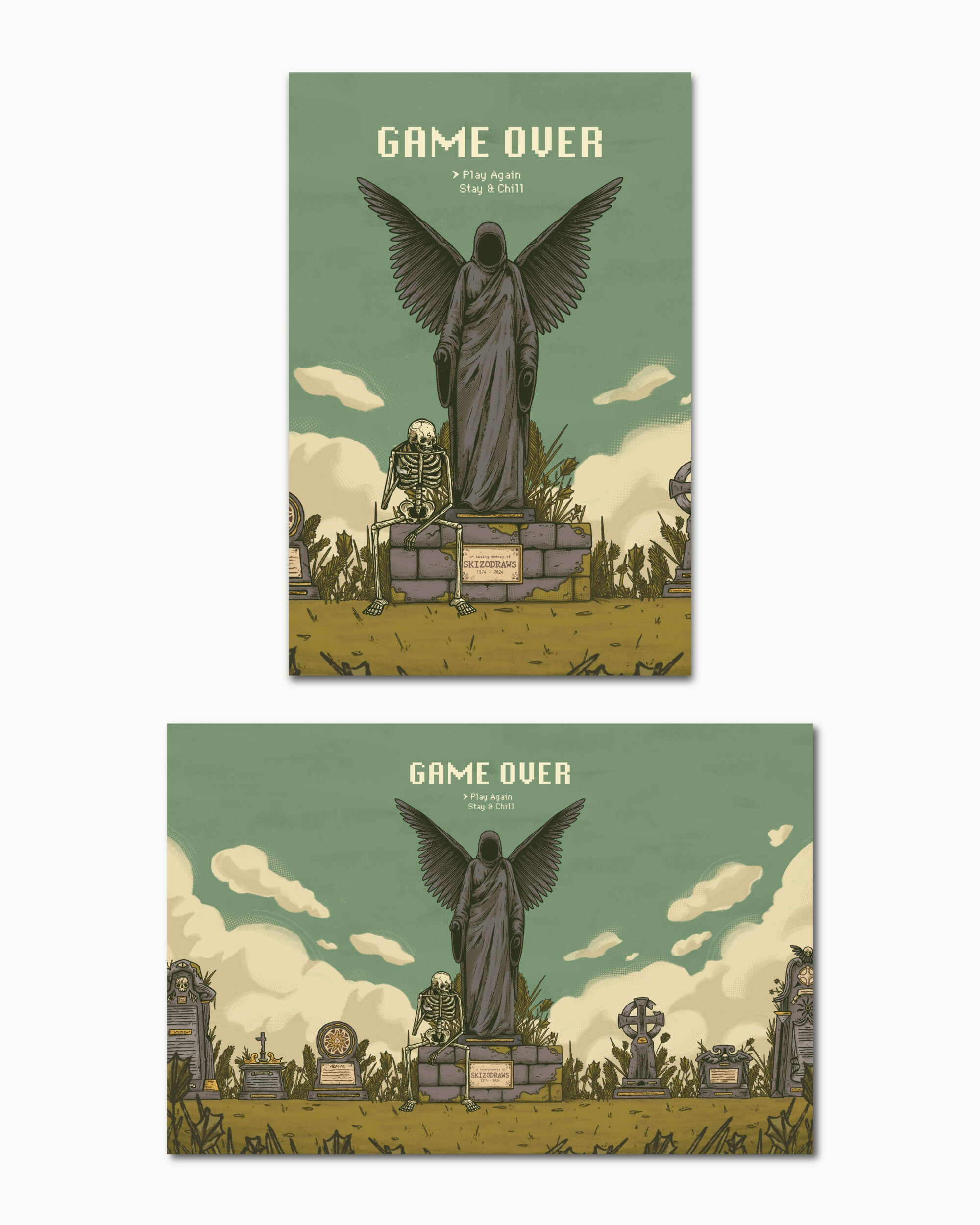Game Over Art Print
