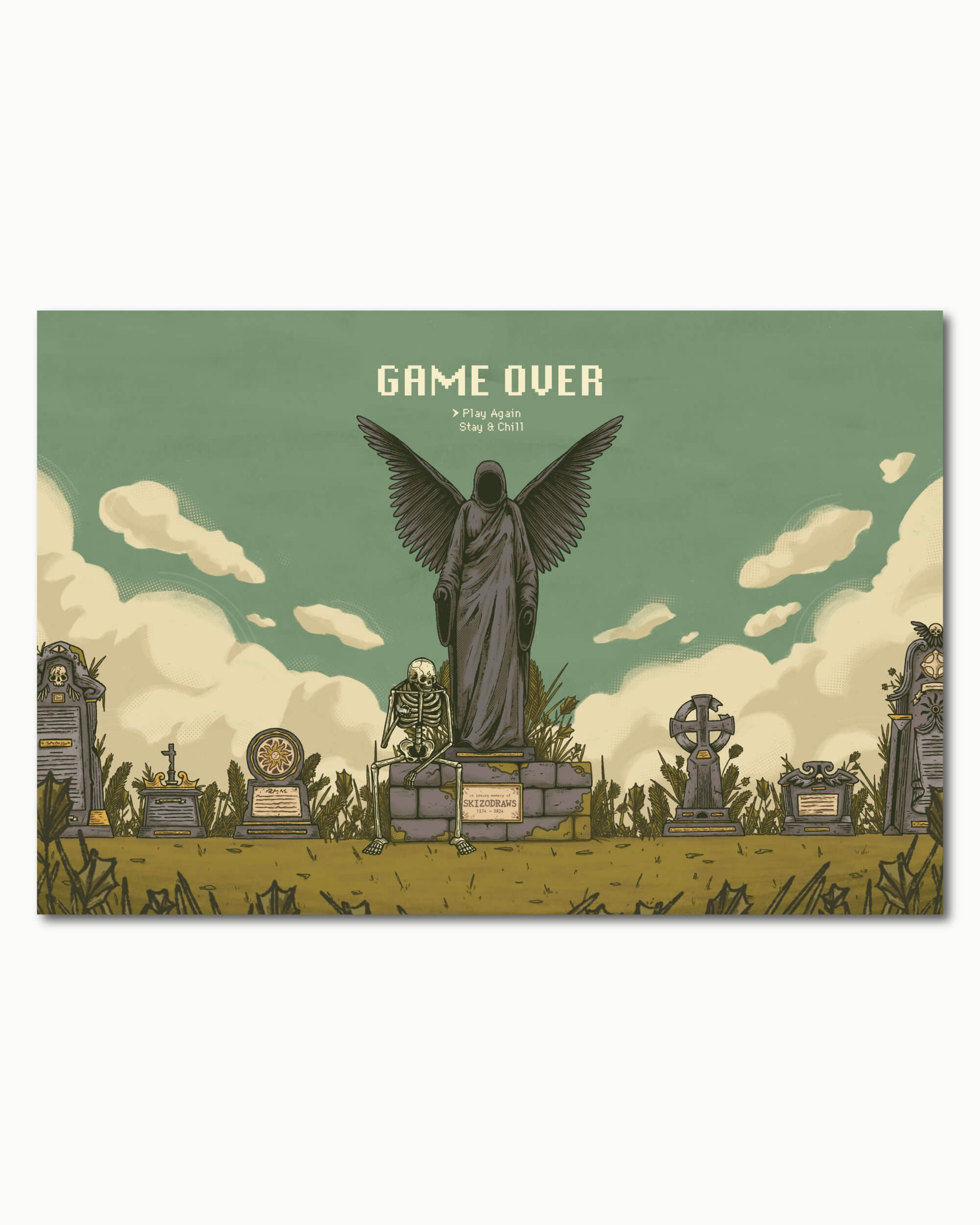 Game Over Art Print