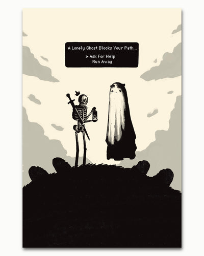 Lonely Ghost Art Print