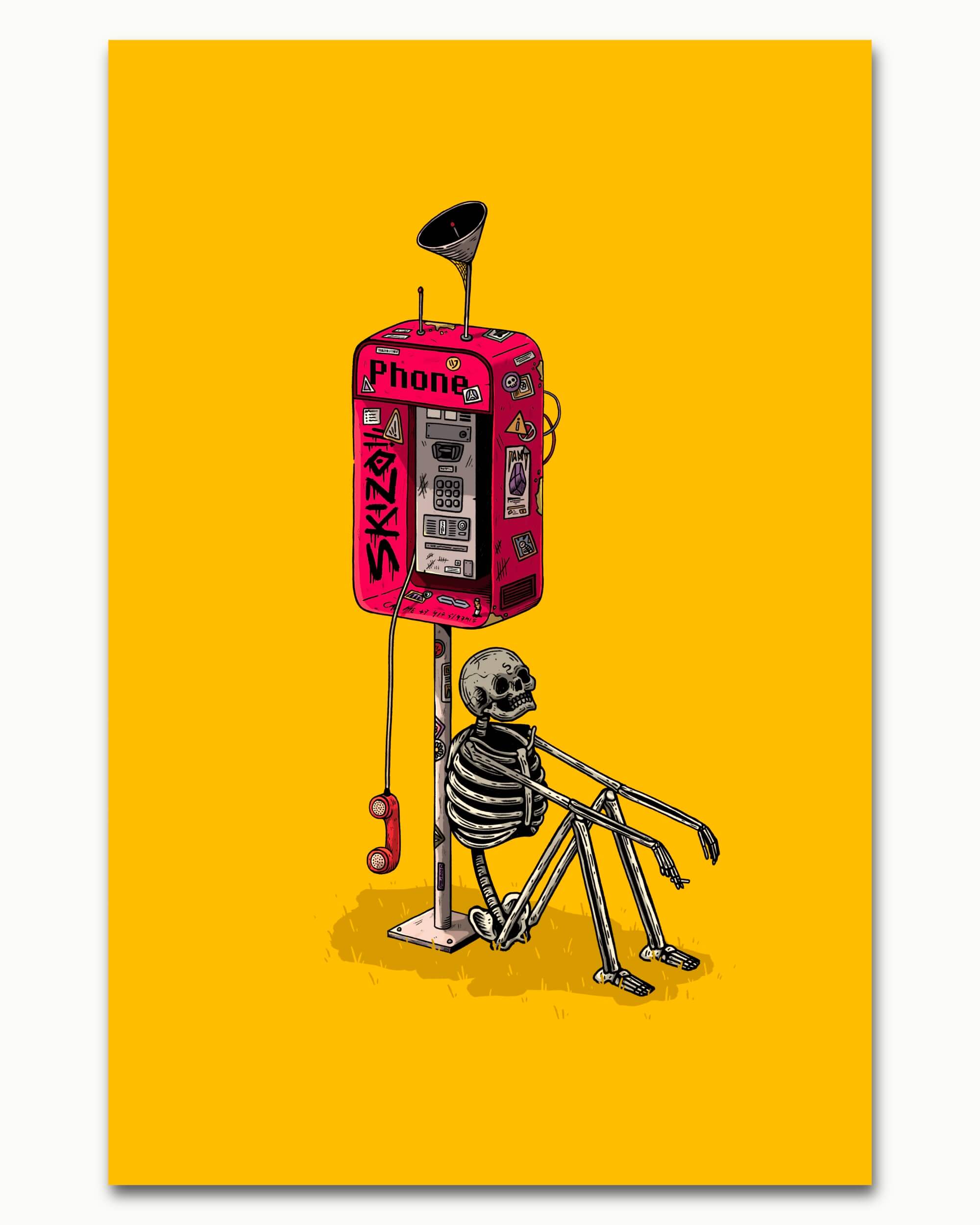 Not Calling Art Print