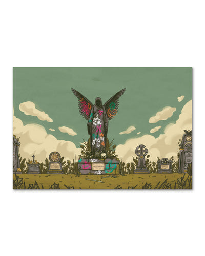 Game Over Graffiti Print