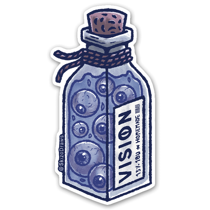 Vision Potion | Frosted Sticker